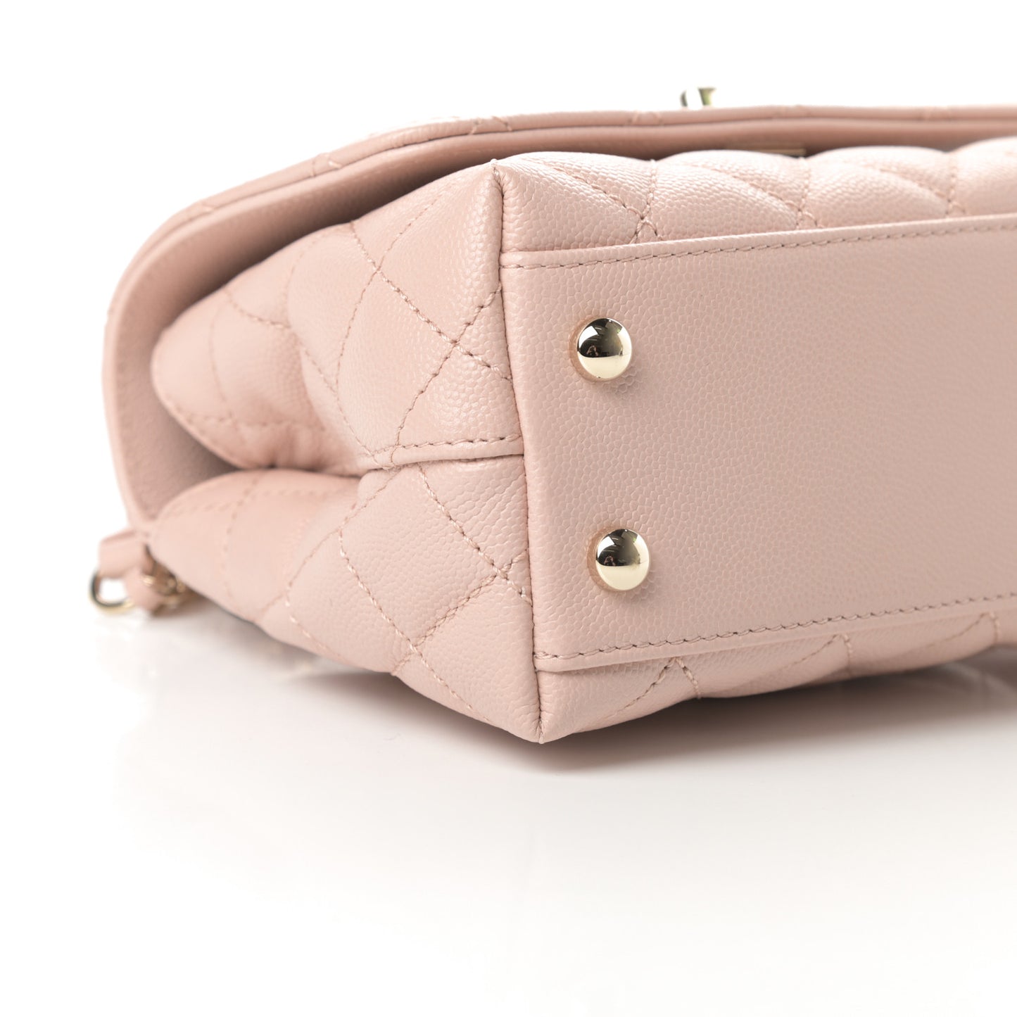 Caviar Quilted Extra Mini Coco Handle Flap Light Pink