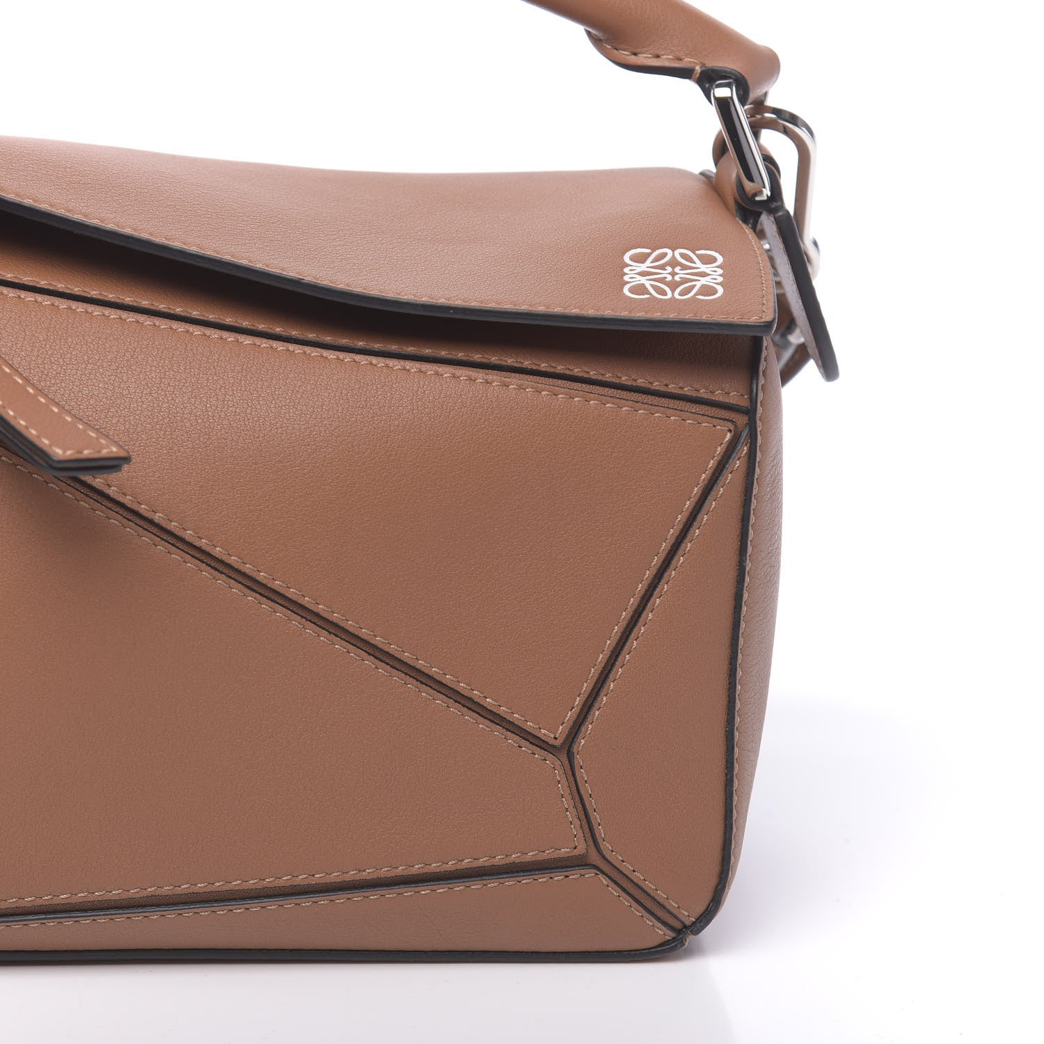 Loewe Calfskin Small Puzzle Bag Tan 7 of 9