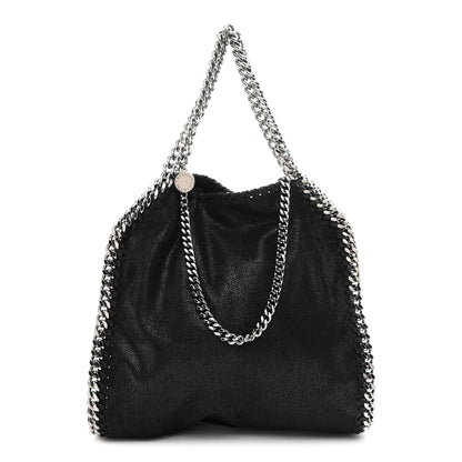 Stella McCartney Shaggy Deer Mini Falabella Fold Over Tote Black 1 of 9