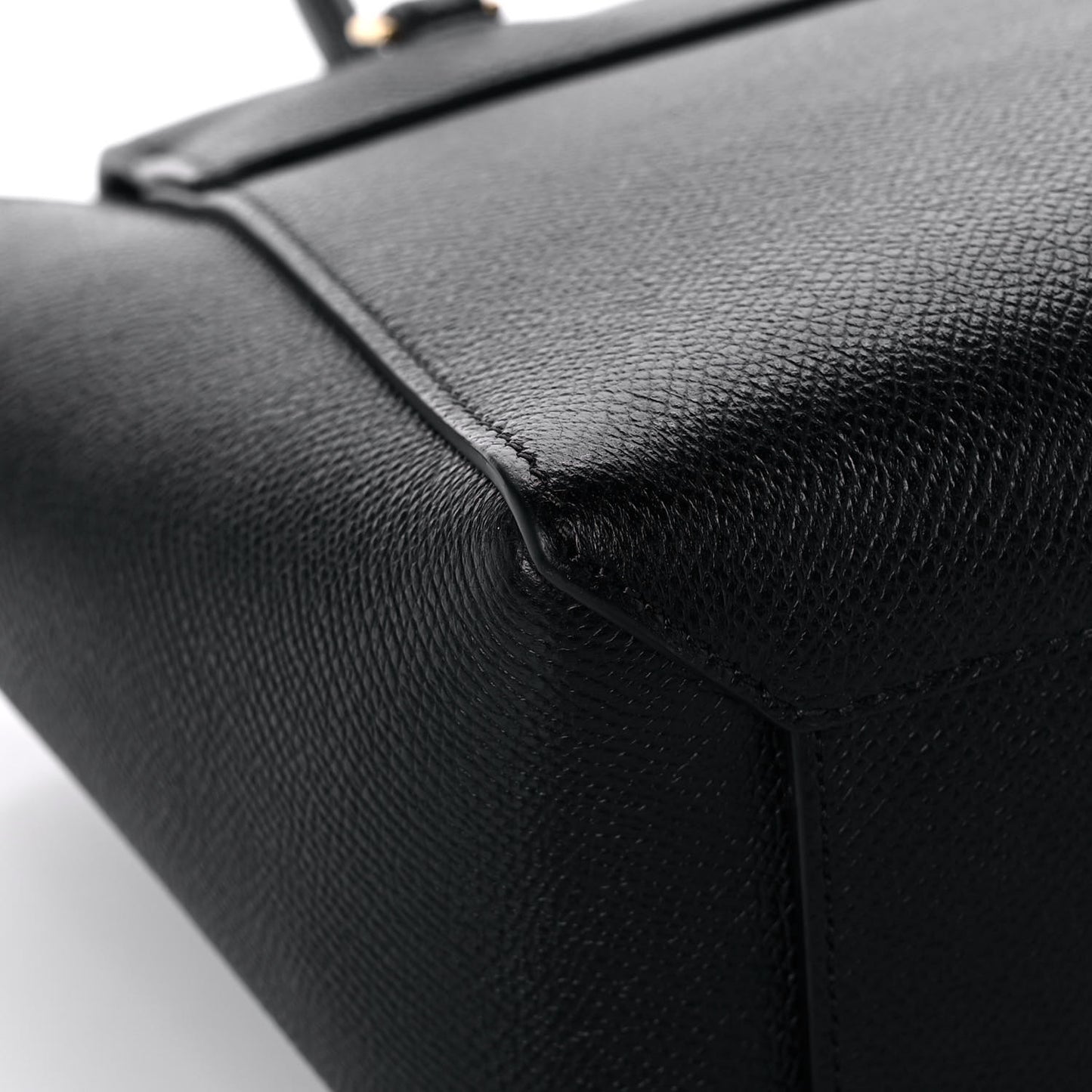 Grained Calfskin Nano Belt Bag Black