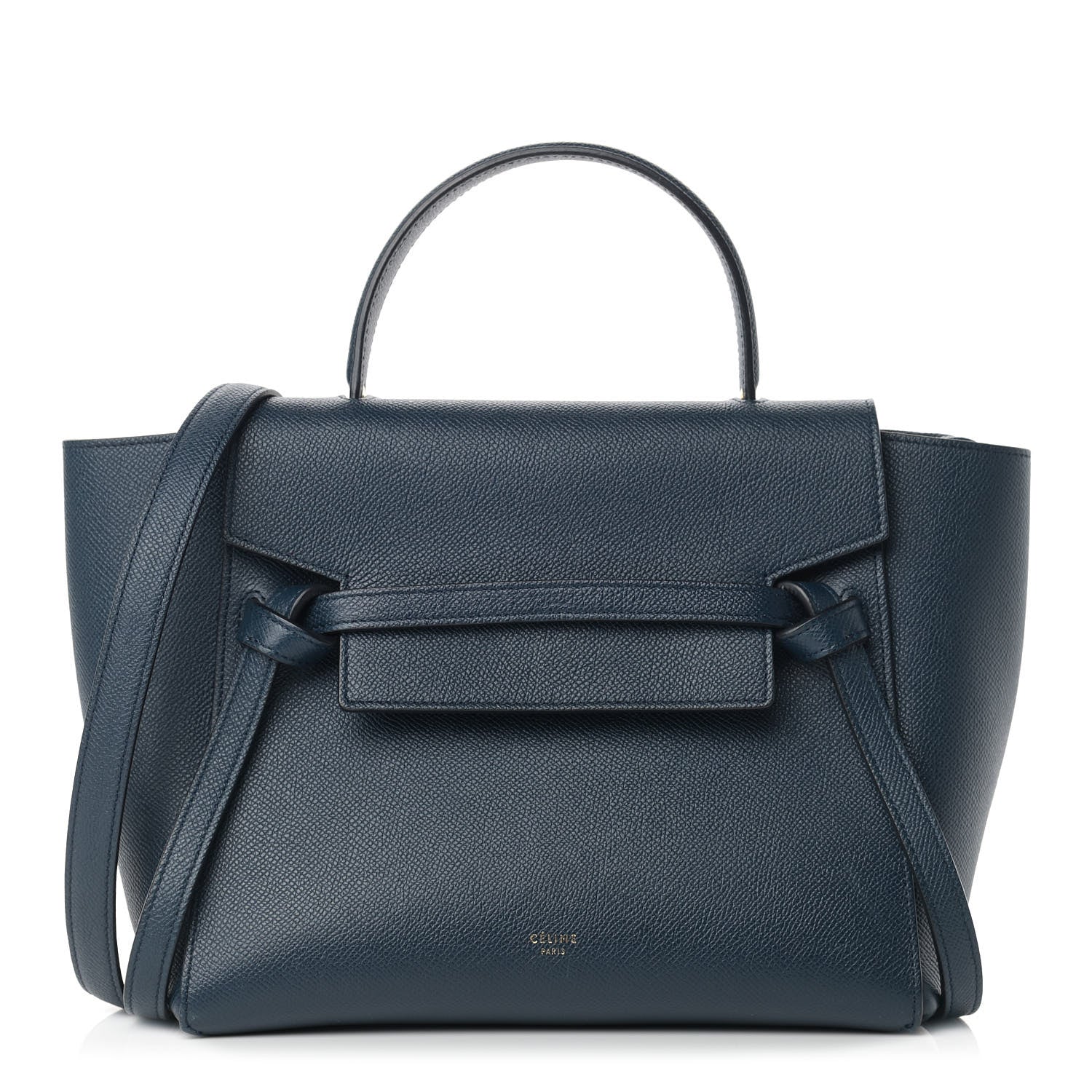 Celine Baby Grained Calfskin Micro Belt Bag Abyss Blue 1 of 13