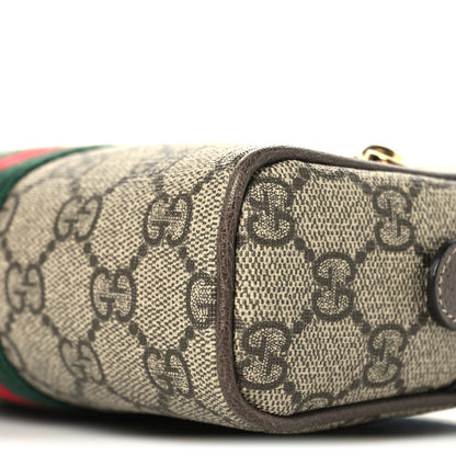 Gucci GG Supreme Monogram Web Small Ophidia Belt Bag 75 30 Dark Brown 10 of 11