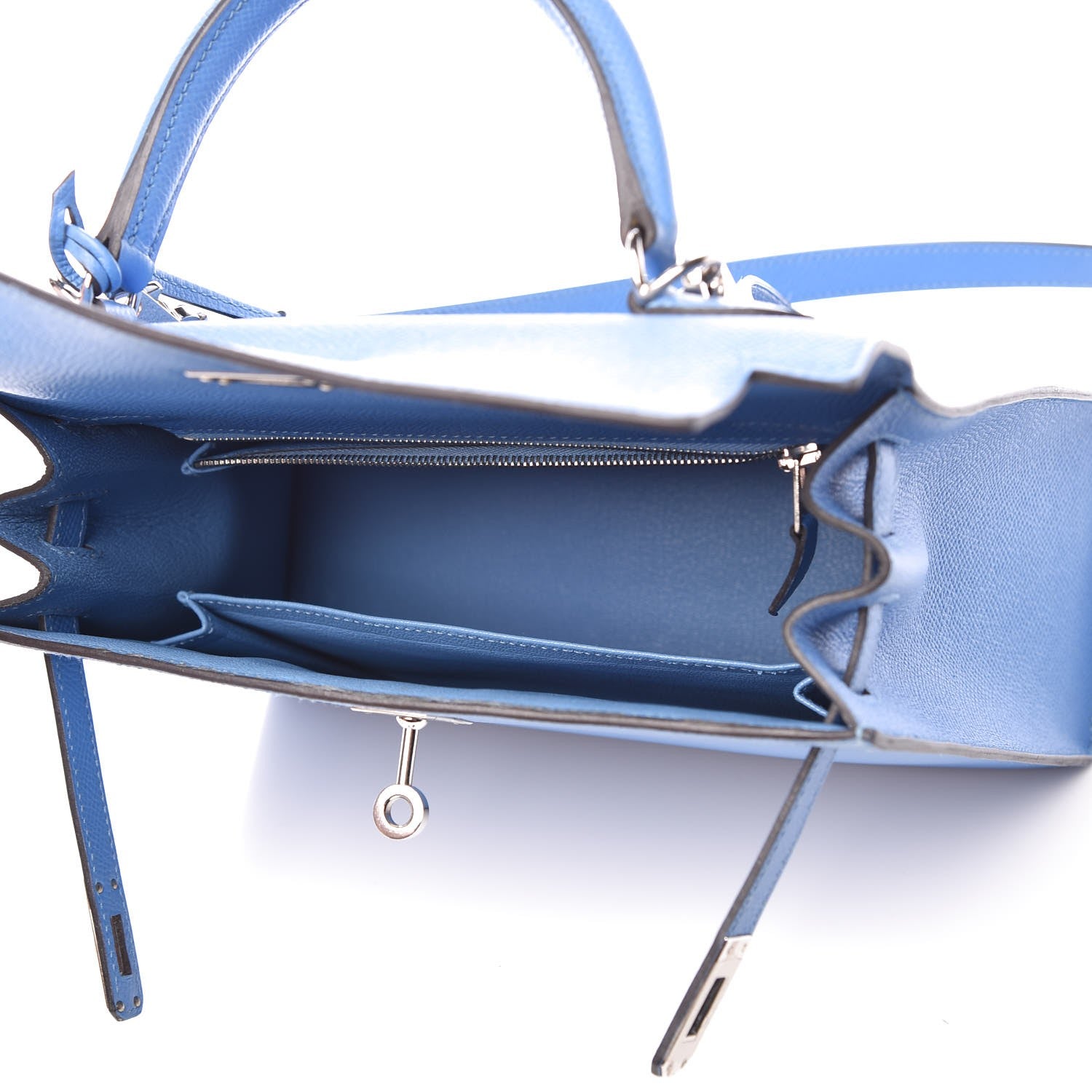 Hermes Epsom Kelly Sellier 25 Bleu Paradis 8 of 39
