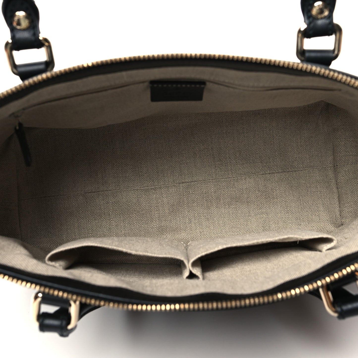 Soft Microguccissima Small Zippered Satchel Black