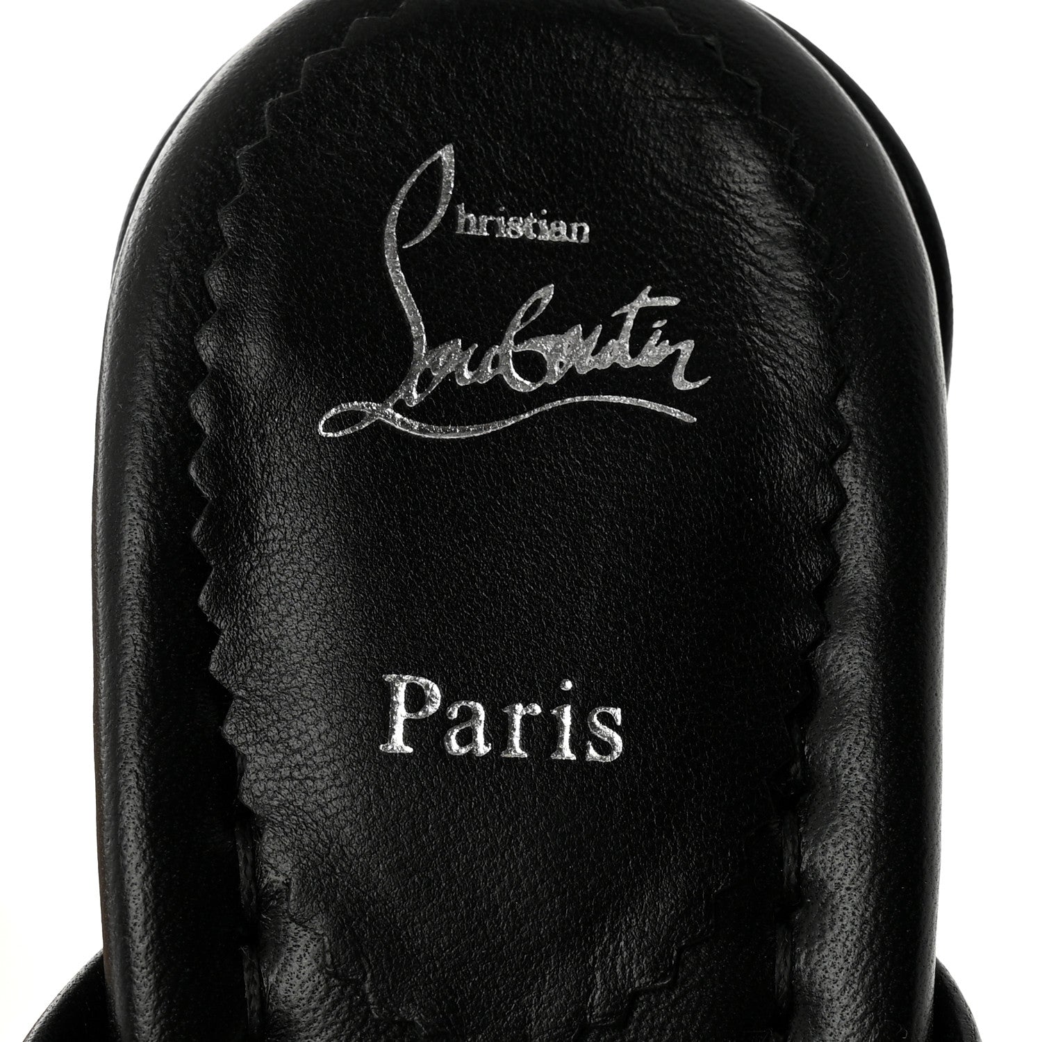 Christian Louboutin Nappa Dispo Club 85 Mule Black 7 of 9