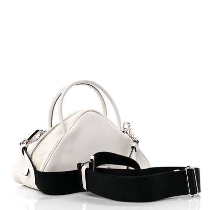 Prada Grace Lux Triangle Top Handle Shoulder Bag White 3 of 8