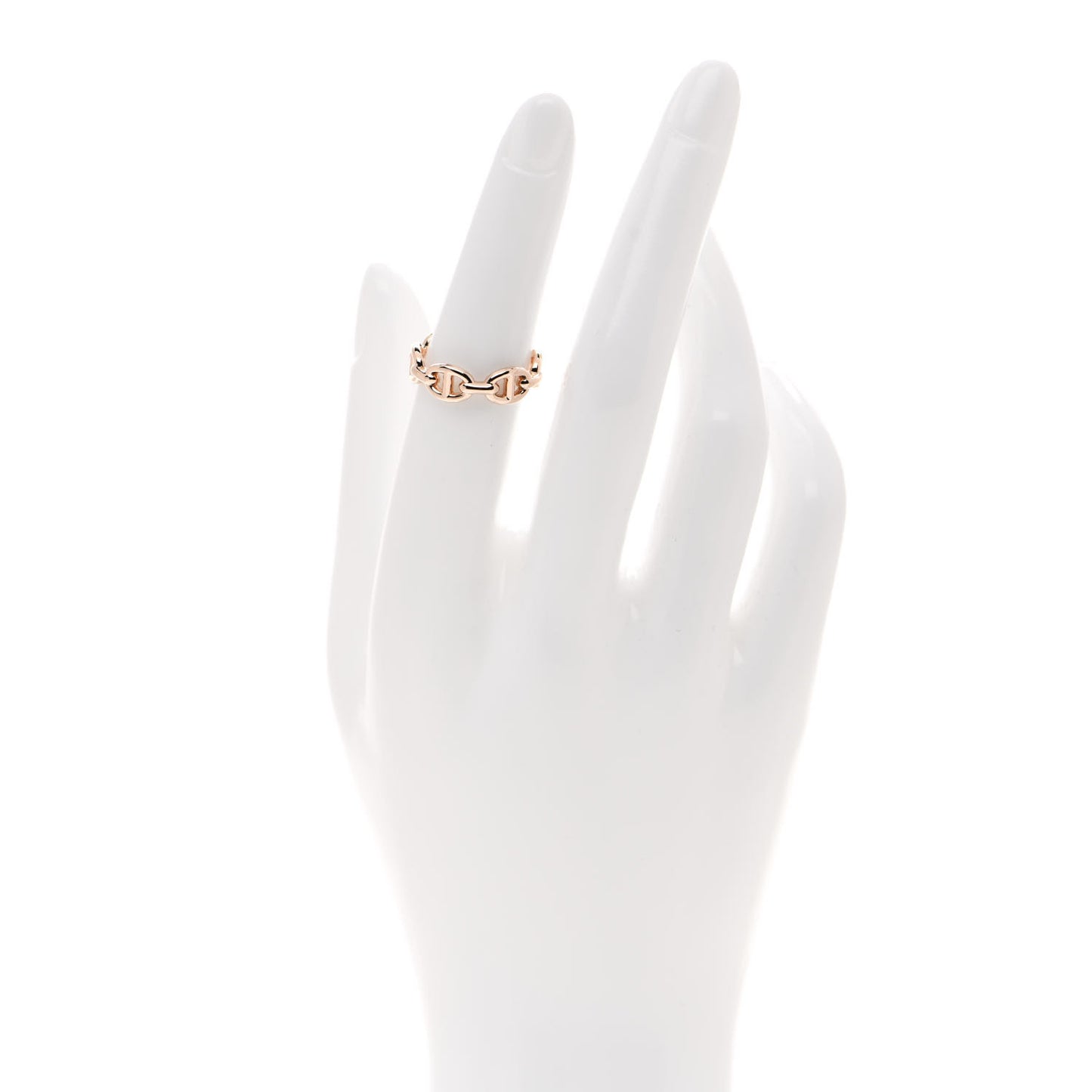 18K Rose Gold PM Chaine D'Ancre Enchainee Ring 51 5.75