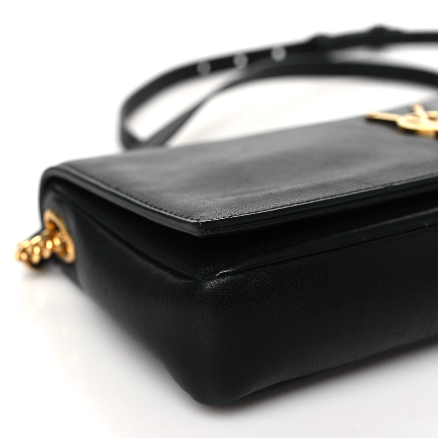 Saint Laurent Lambskin Monogram Tassel Kate 99 Black 9 of 12