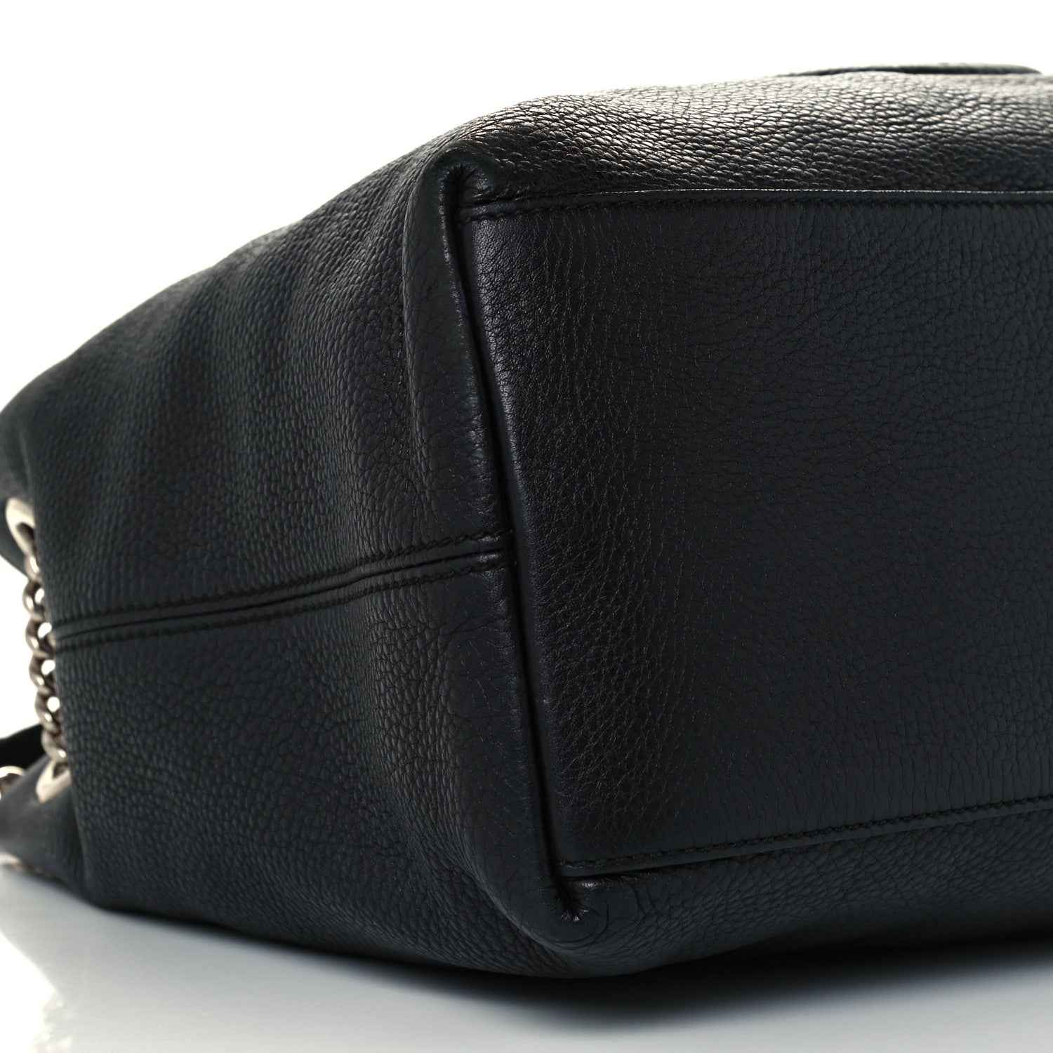Gucci Pebbled Calfskin Medium Soho Chain Shoulder Bag Black 10 of 12