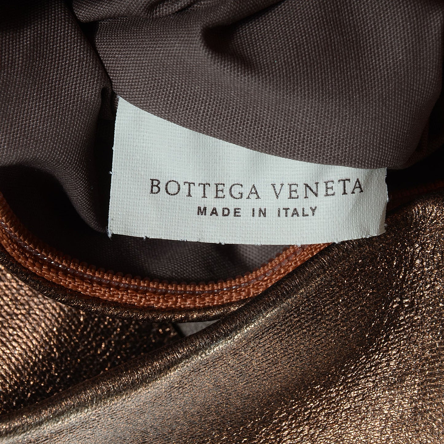 Intrecciato Nappa Aquilone Fortune Cookie Hobo Copper