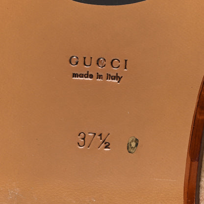 Gucci Shearling Interlocking G Womens Eileen Slippers 37.5 Butterscotch Cocoa 8 of 9