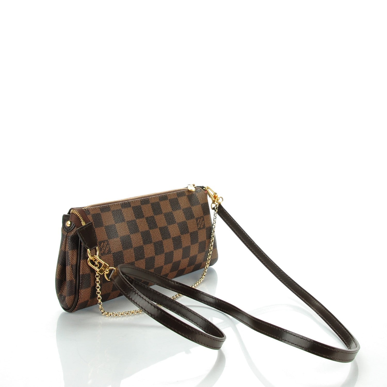 Louis Vuitton Damier Ebene Eva Clutch 3 of 8