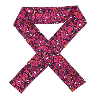 Louis Vuitton Silk Rock'n'Roses Bandeau Berry 1 of 3
