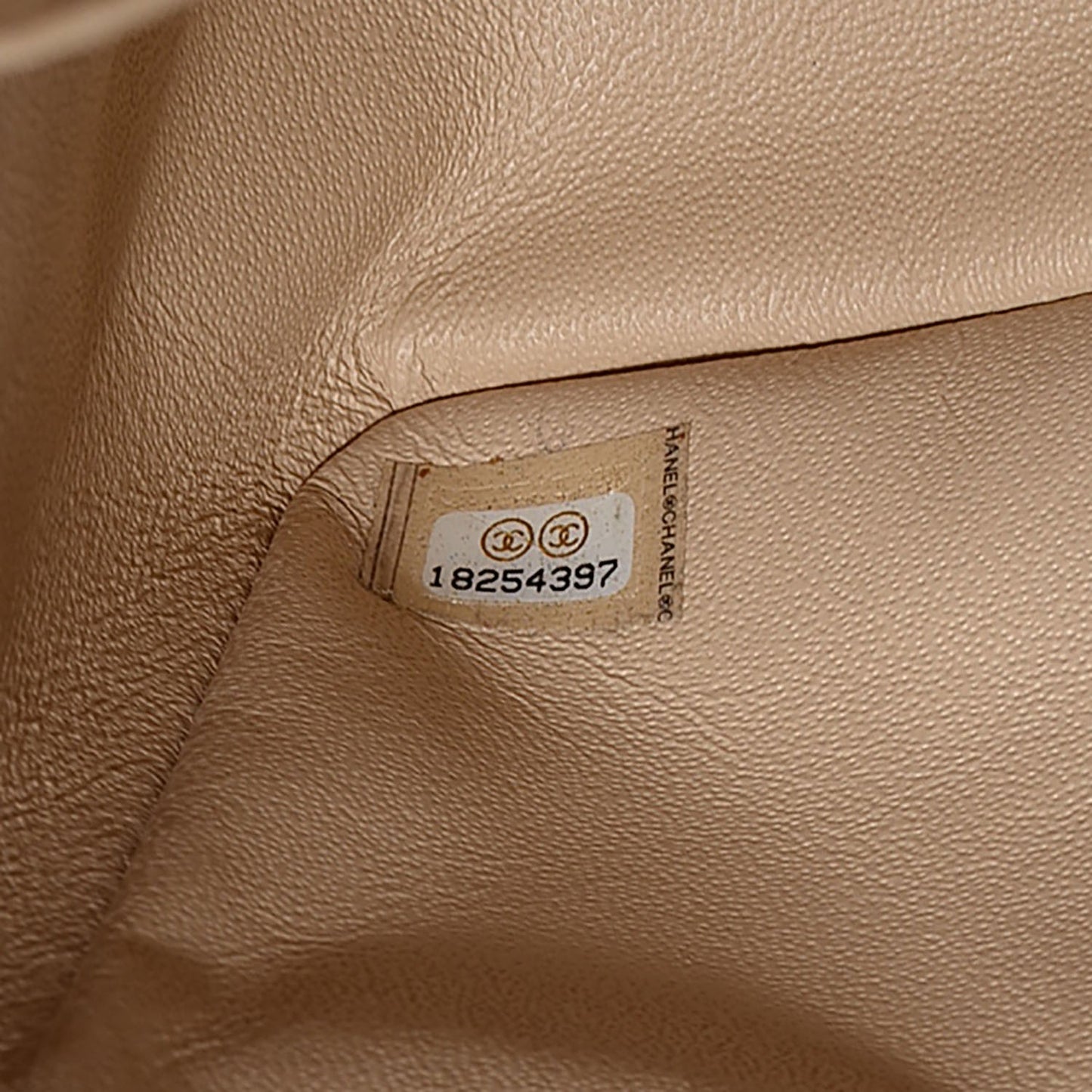 Caviar Quilted Jumbo Double Flap Beige