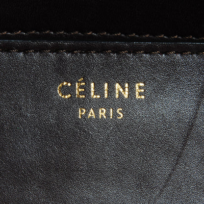 Celine Smooth Calfskin Suede Mini Tri-Color Luggage Burgundy 7 of 9