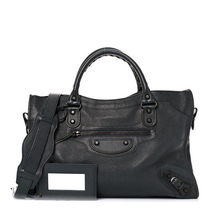 Balenciaga Chevre Classic Hardware Metallic Edge City Gris Fossile 1 of 15