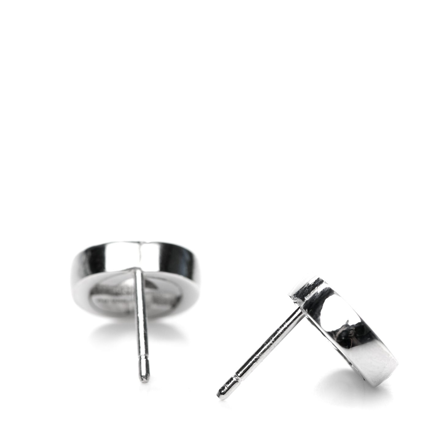 Sterling Silver Interlocking GG Stud Earrings