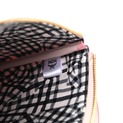 MCM Visetos Liz Shopper Tote Pouch Light Pink 6 of 7
