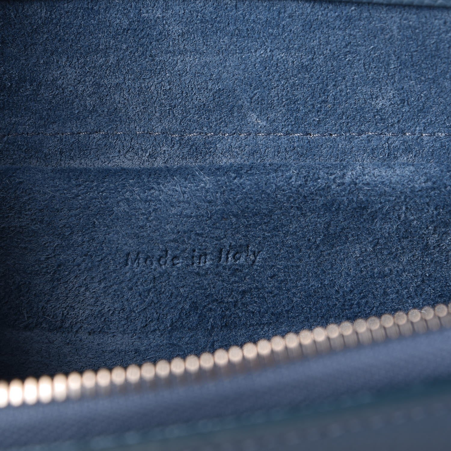 Celine Grained Calfskin Micro Belt Bag Washed Blue 6 of 7