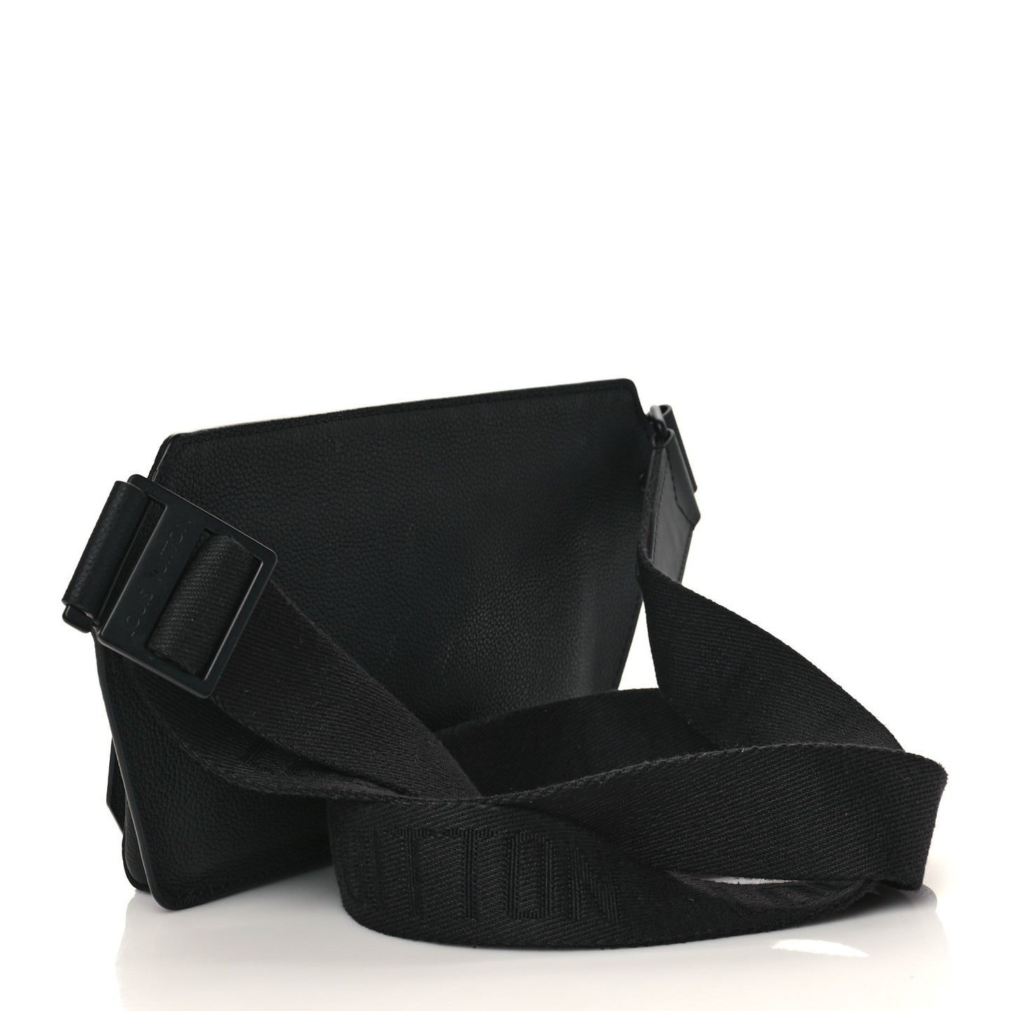 Grained Calfskin Aerogram Slingbag Black