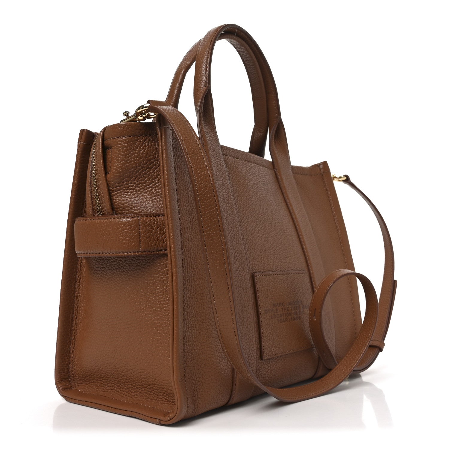 Marc Jacobs Grained Calfskin Medium The Tote Bag Argan Oil 3 of 10