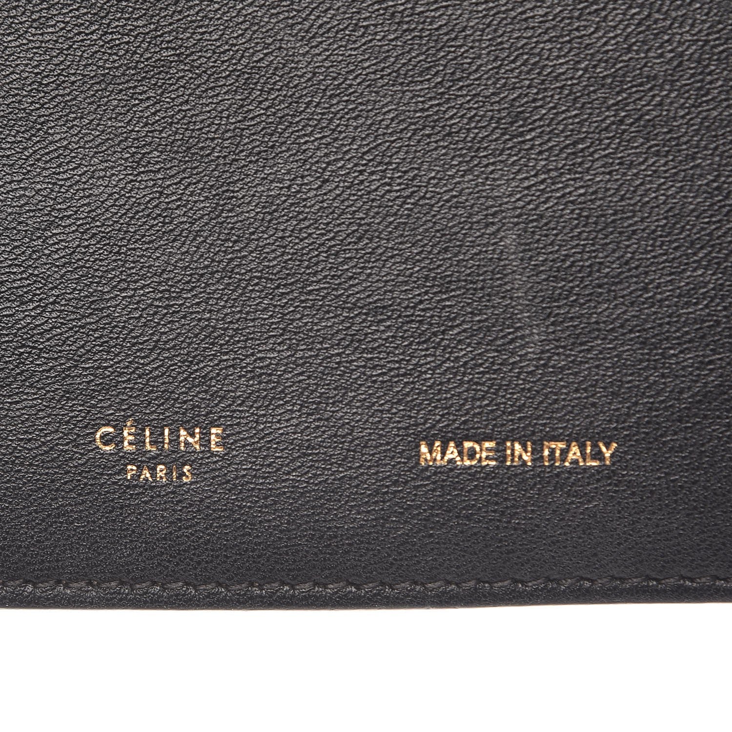 Celine Smooth Lambskin iPad Folio Clutch Black 7 of 15
