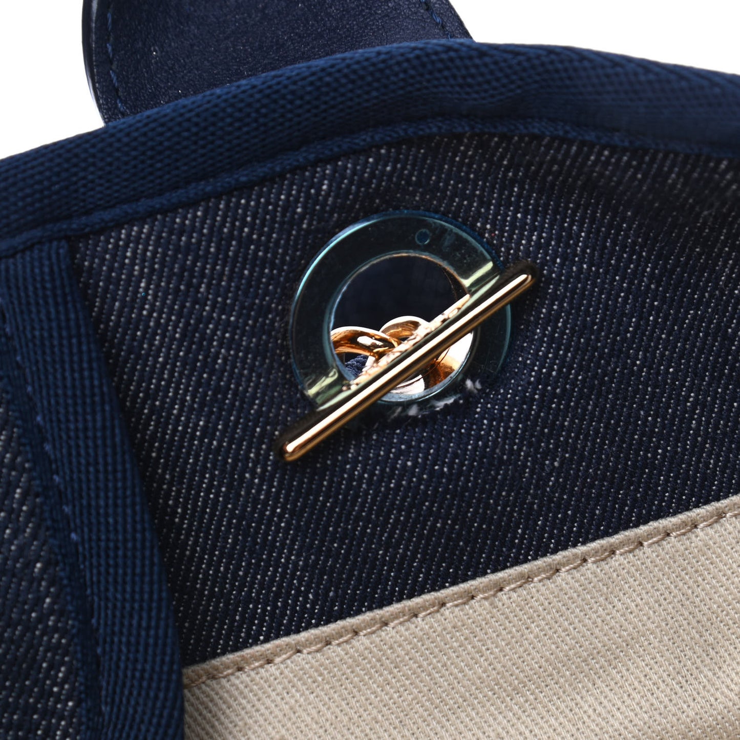 Denim Large Deauville Tote Dark Blue