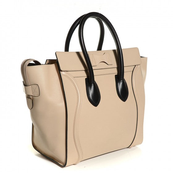 Satin Calfskin Mini Luggage Sand