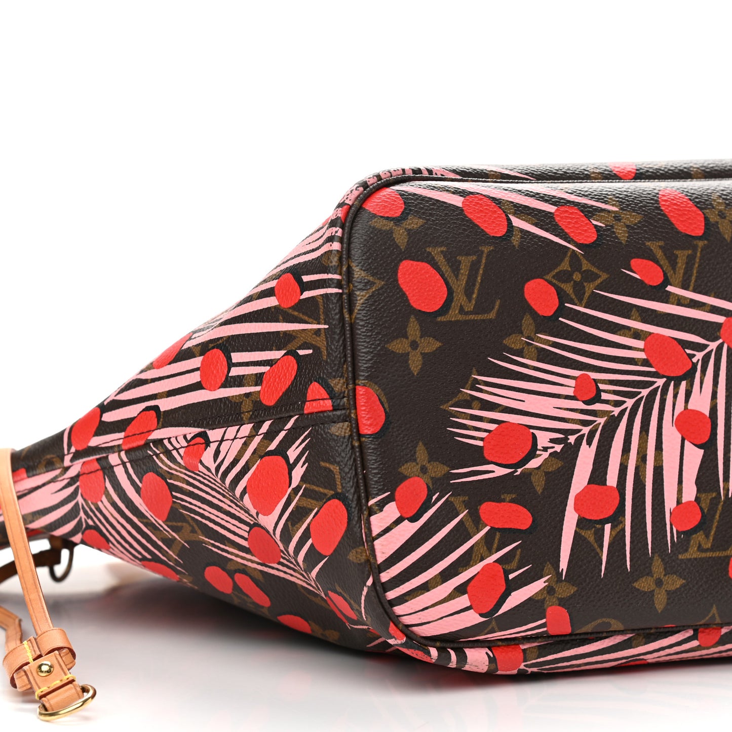 Monogram Jungle Dots Neo Neverfull MM Sugar Pink Poppy