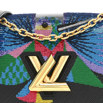 Louis Vuitton Epi Sequin Bird Twist Shoulder Bag MM Black 8 of 10