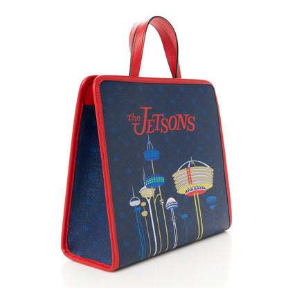 Gucci Coated Canvas The Jetsons Childrens Tote Blue Red Multicolor 3 of 11