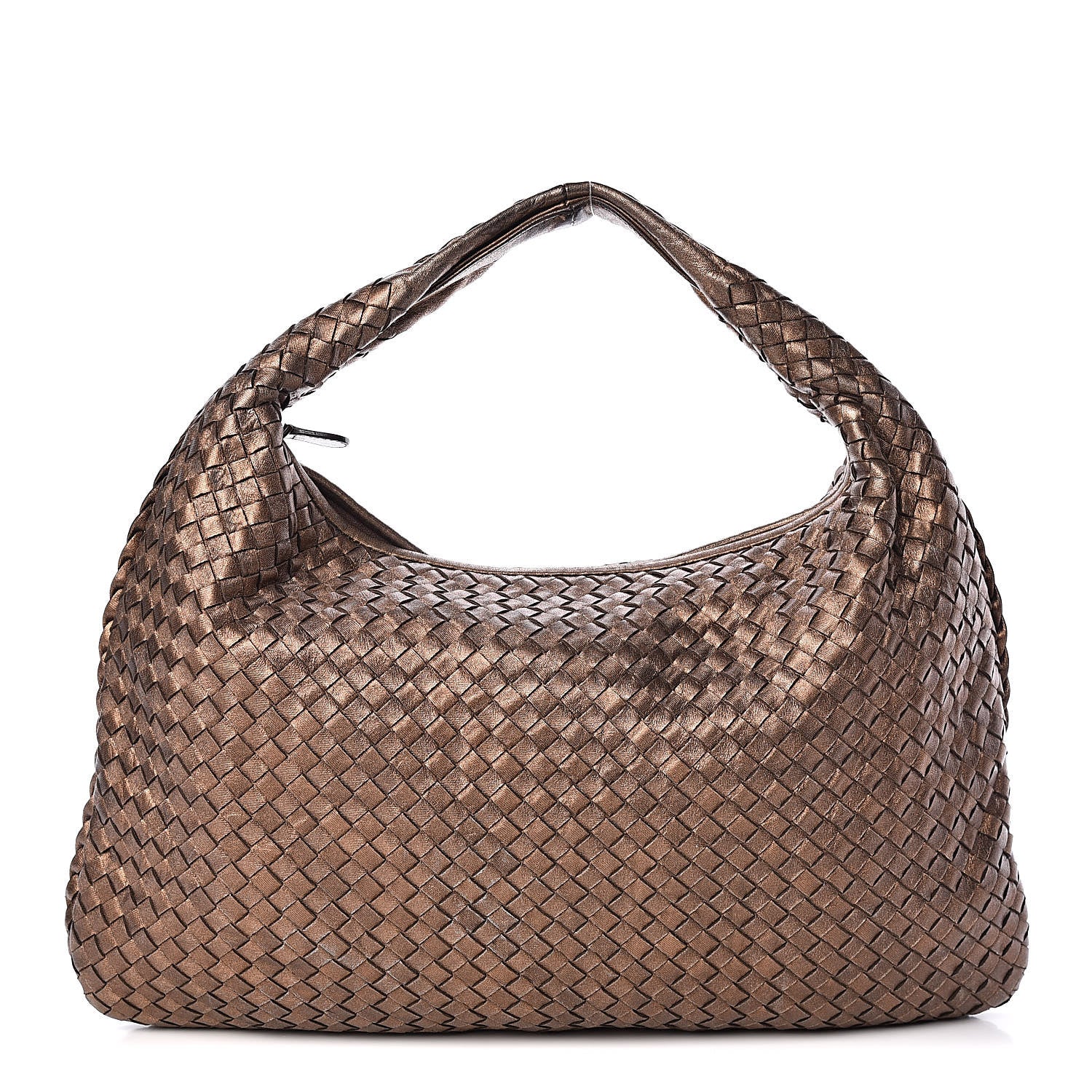 Bottega Veneta Nappa Intrecciato Large Veneta Hobo Copper 1 of 10