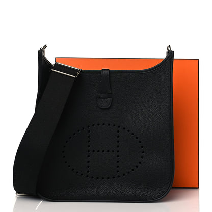 Hermes Taurillon Clemence Evelyne III PM Black 10 of 10
