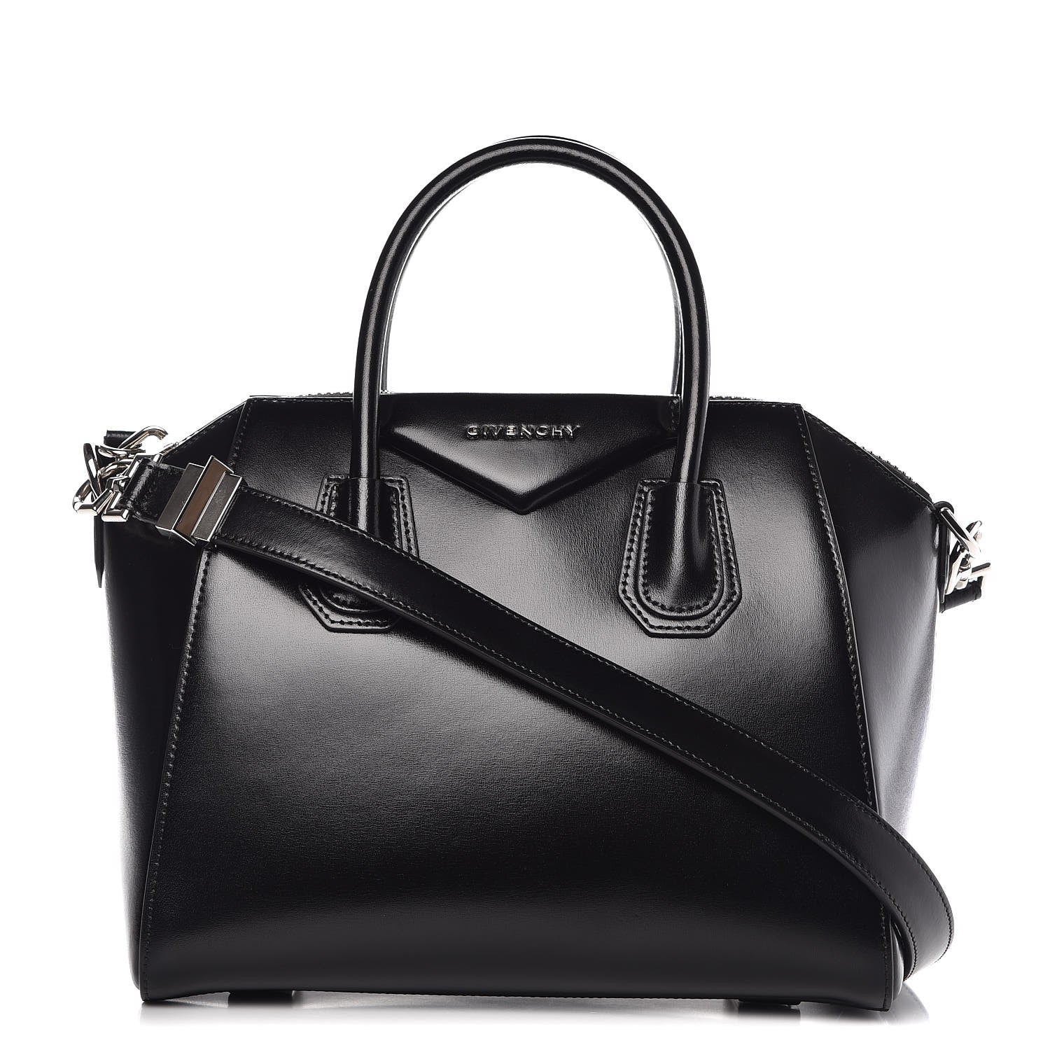 Givenchy Shiny Lord Calfskin Small Antigona Black 1 of 8