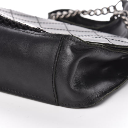 Chanel Calfskin Stitched Small Highlander Messenger Black 13 of 15