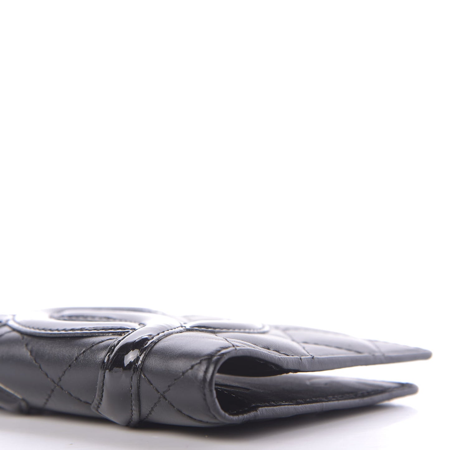 Calfskin Quilted Small Cambon Agenda Planner Black