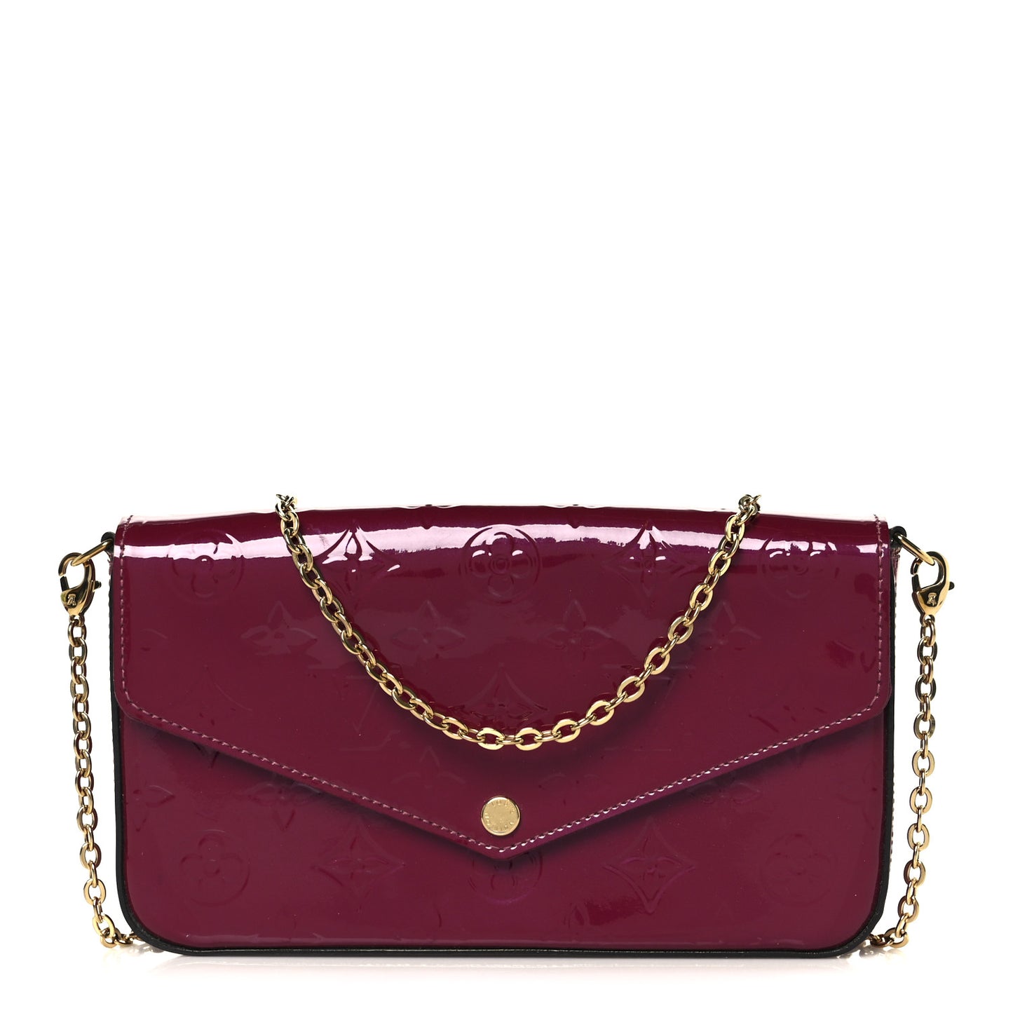 Vernis Felicie Chain Wallet Magenta
