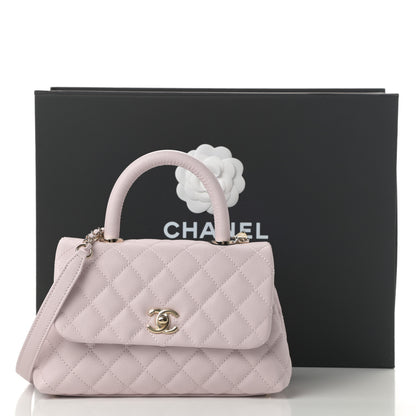 Chanel Caviar Quilted Mini Coco Handle Flap Lilas Lilac 11 of 11