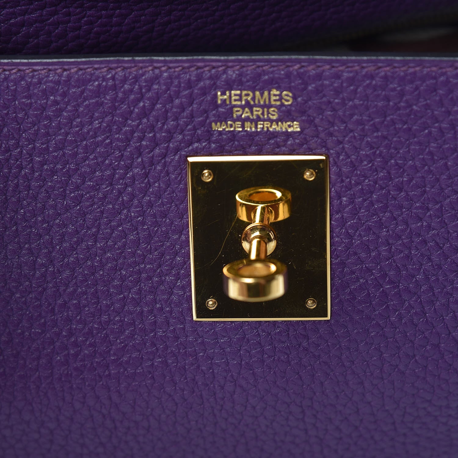Hermes Taurillon Clemence Kelly Retourne 32 Ultraviolet 12 of 15