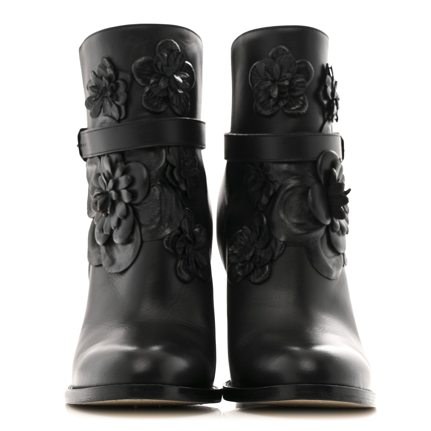 Calfskin Techno Couture Boots 38 Black