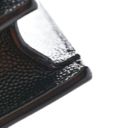 Saint Laurent Grain De Poudre Monogram Cassandra Clasp Bag Black 10 of 10