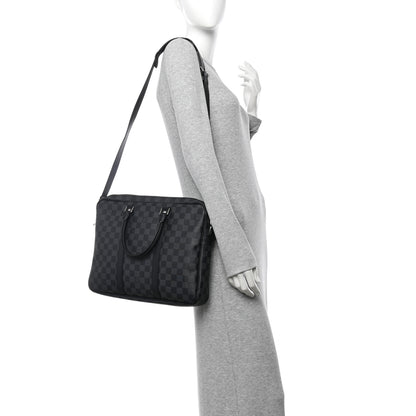 Louis Vuitton Damier Graphite Porte Documents Voyage PM 2 of 10