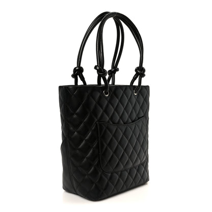 Chanel Calfskin Quilted Medium Cambon Tote Black 3 of 10