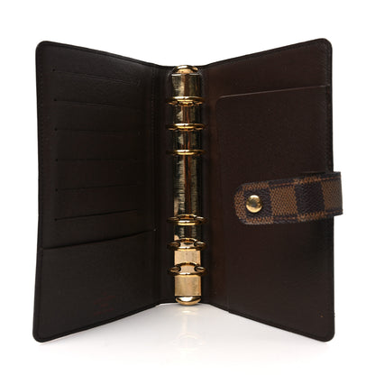 Louis Vuitton Damier Ebene Medium Ring Agenda Cover 5 of 7