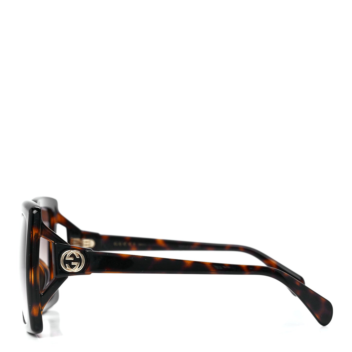 Acetate Square Frame Sunglasses GG0876SA Tortoise