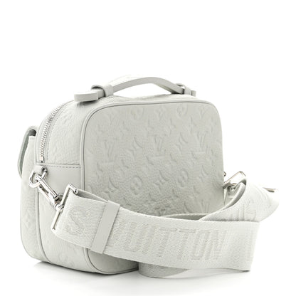 Louis Vuitton Taurillon Monogram S Lock Messenger Mineral Gray 3 of 9