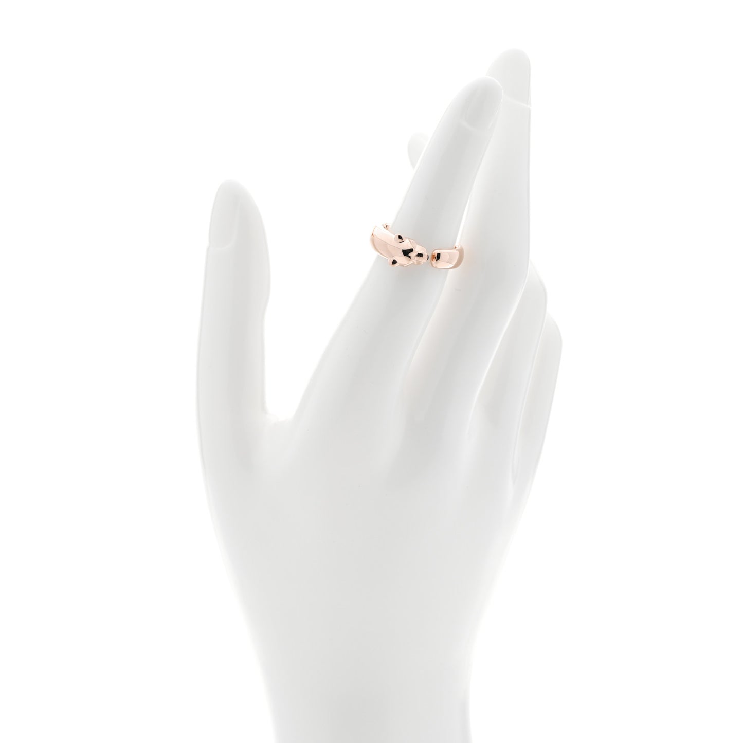 18K Pink Gold Tsavorite Onyx Panthère De Cartier Ring 49 4.75