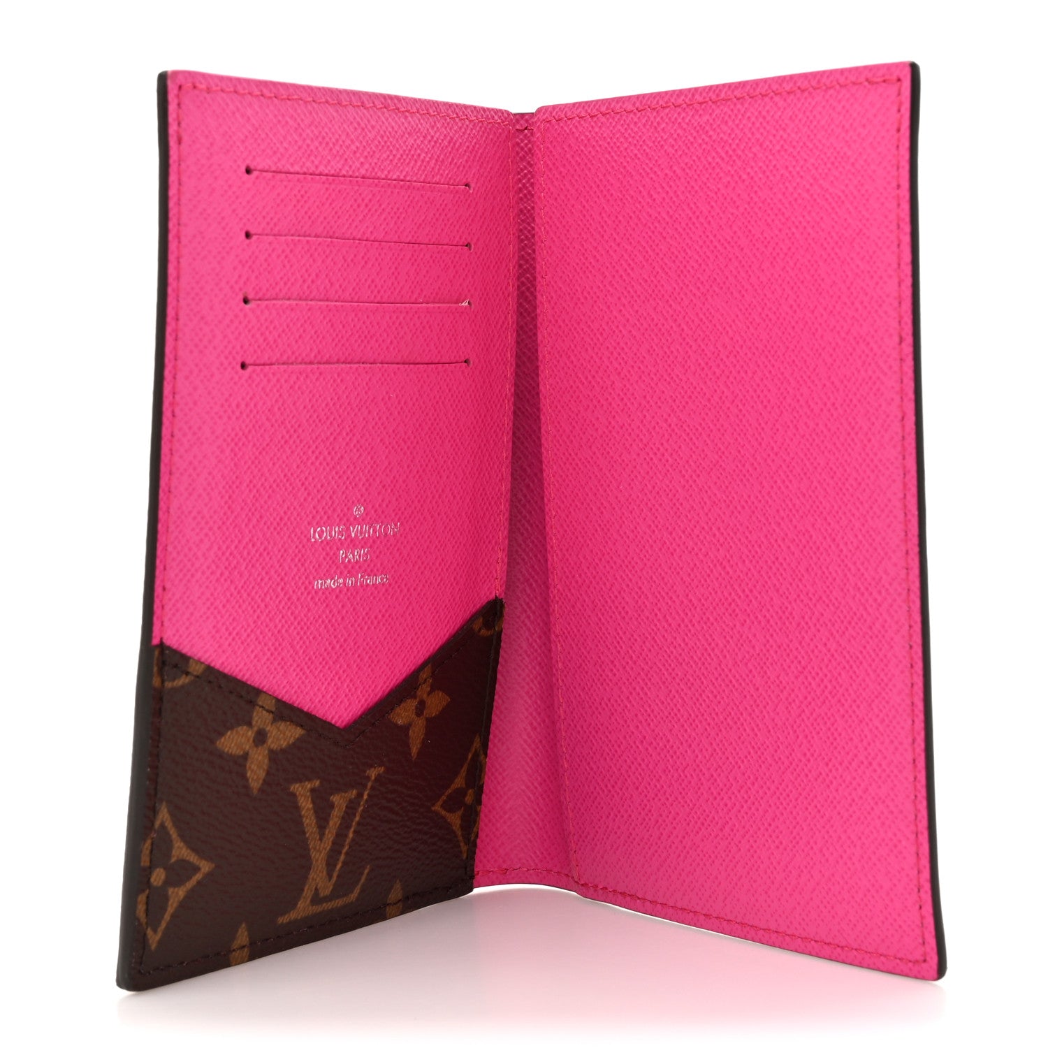 Louis Vuitton Monogram Macassar Passport Cover Fuchsia 5 of 9