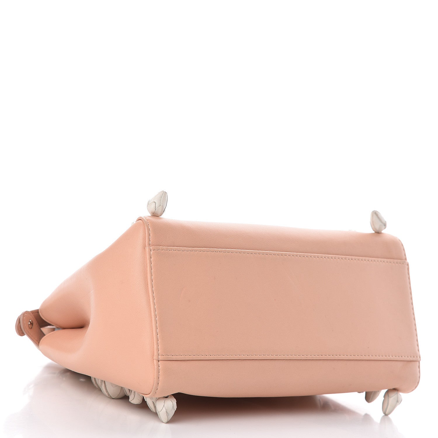 Fendi Nappa Rosebud Mini Peekaboo Iconic Satchel Baby Pink 5 of 20
