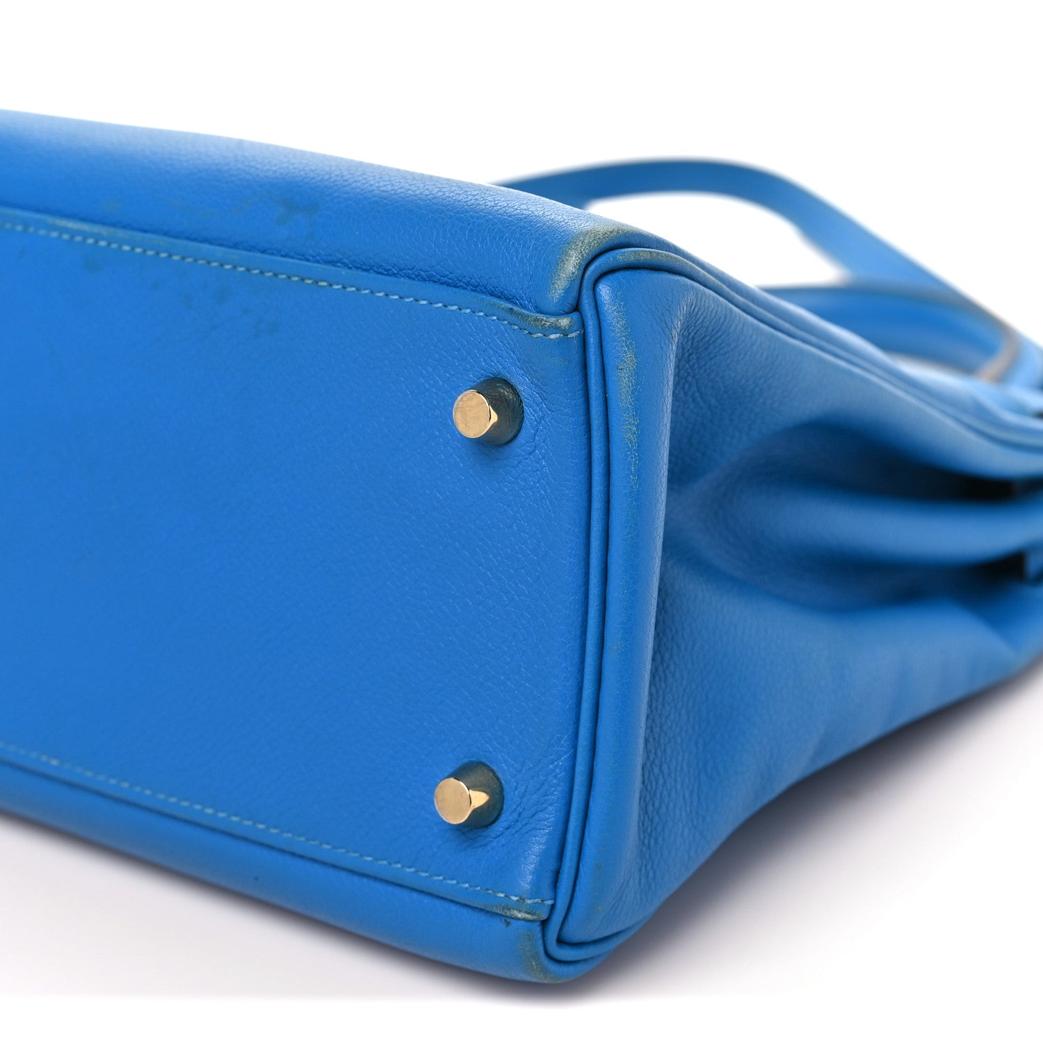 Hermes Evercolor Kelly Retourne 32 Bleu Zanzibar 10 of 13